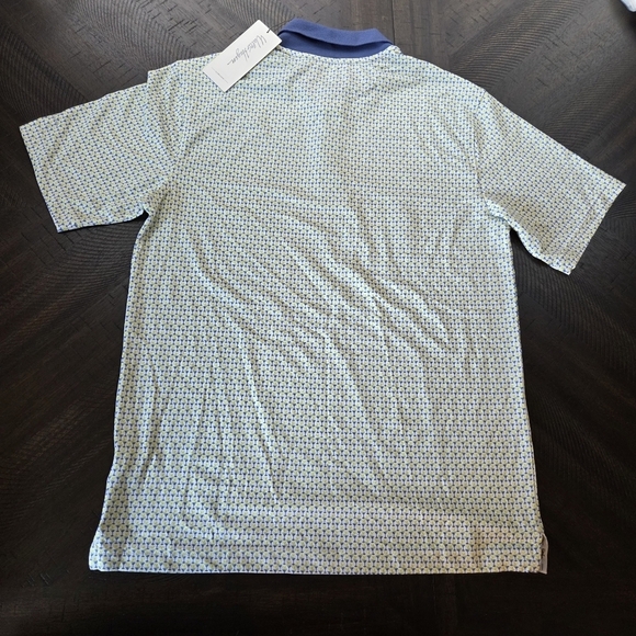 Walter Hagen Men's Clubhouse 19th Hole Polo Shirt Small White Lime Golf New - Picture 8 of 11